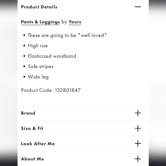 ASOS 'Yours wide leg pants in black' - US Plus Size 30 - NWT plus free tank! - Picture 6 of 9